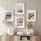 16x20 Picture Frame with Mat for 11x14 Set of 3, Rustic White Wood Grain 16x20 Frames for Wall Mounting (3 Pack, White)
